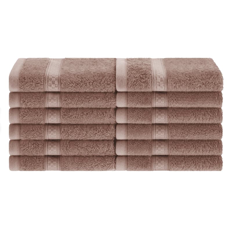 Superior Rayon from Bamboo/Cotton Face Towel - (Set of 12)