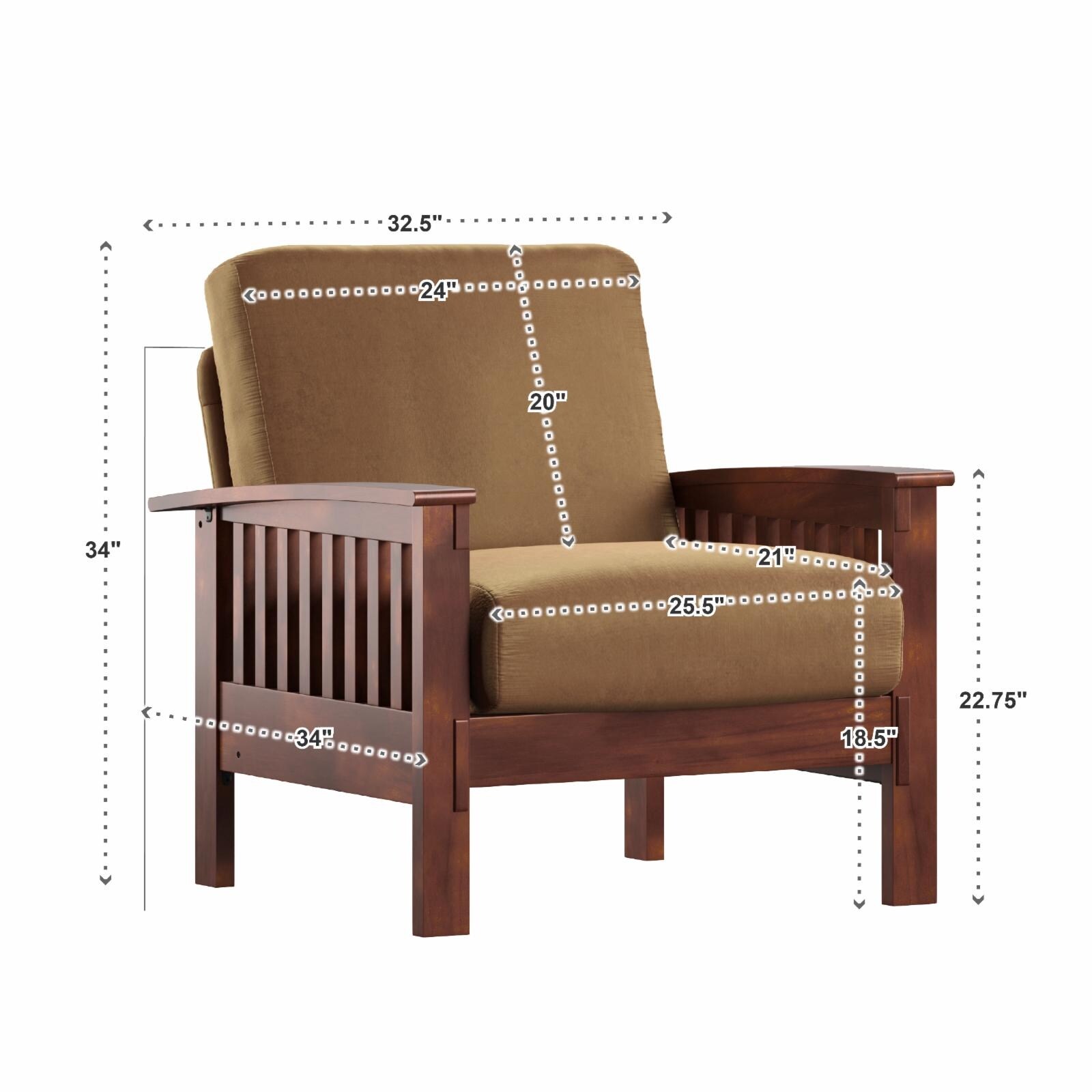 Mission style armchair sales