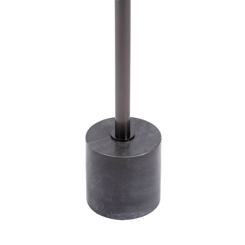 Kate and Laurel Vanora Metal and Marble Drink Table