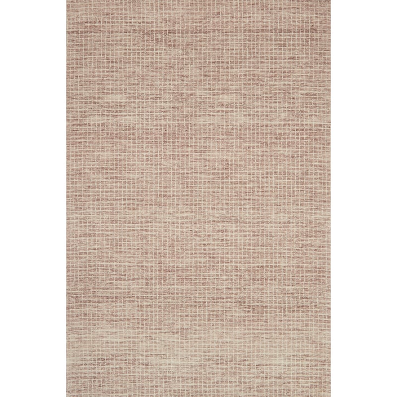 Alexander Home Mosaic Farmhouse Hand-Hooked Wool Rug - 5' x 7'6" - Blush