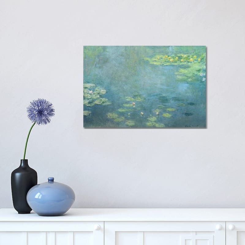 iCanvas "Waterlilies" by Claude Monet Canvas Print - 12x18x1.5