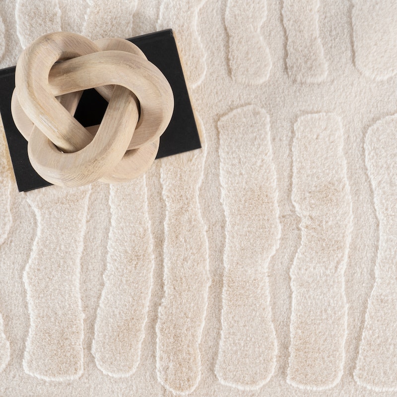 Nuloom Tavina Solid Cloud Washable Area Rug
