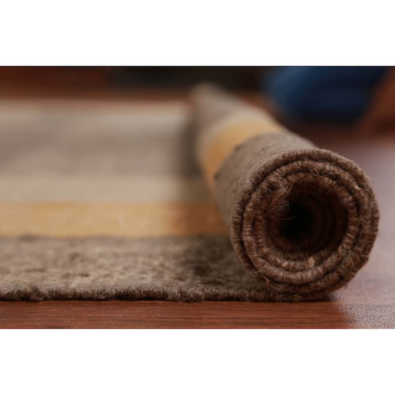 Hand Woven Oriental 100% Jute Carpet Southwestern Modern Brown Kilim Area Rug - 12' 1'' X 9' 5''