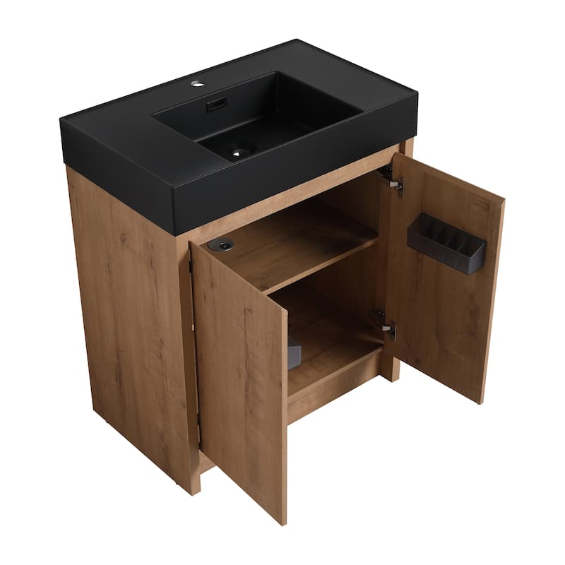 Beingnext 24"/30"/48"/60" Bathroom Vanity with Sink, Freestanding Bathroom Vanity with Soft Close Door