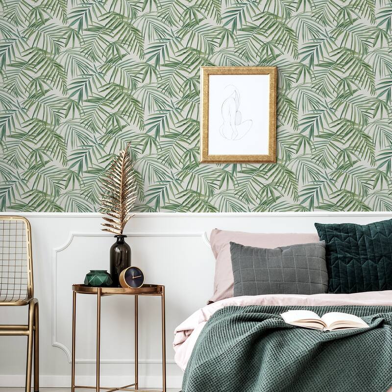 Arthouse Juan Green Palm Leaves Wallpaper