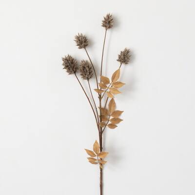 Sullivans Artificial Faux Dried Brown Thistle Stem
