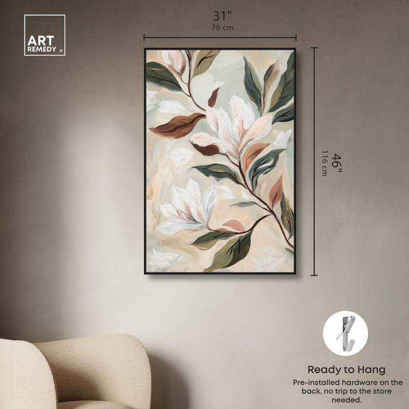 Soft Magnolia II Canvas by Art Remedy