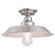 preview thumbnail 2 of 7, Westinghouse Lighting Iron Hill 12-Inch, One-Light Indoor Semi-Flush Mount Ceiling Fixture Brushed Nickel