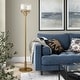 preview thumbnail 1 of 20, Tatum Floor Lamp Brushed Brass