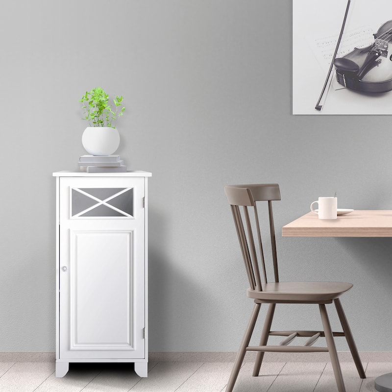 Teamson Home Dawson Freestanding Slim Floor Cabinet - 13"L x 15"W x 32"H