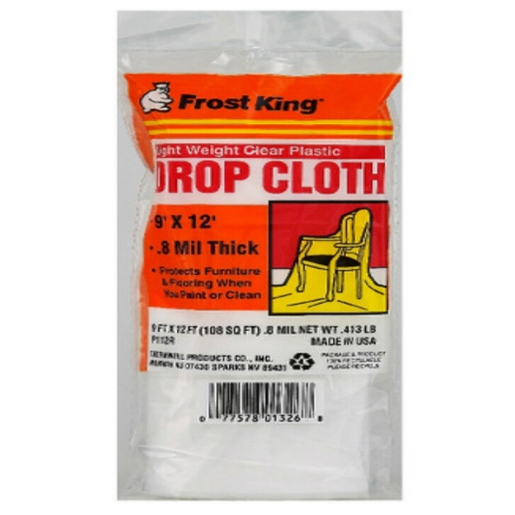 Shop Frost King P112r Plastic Drop Cloth 9 X 12 Overstock