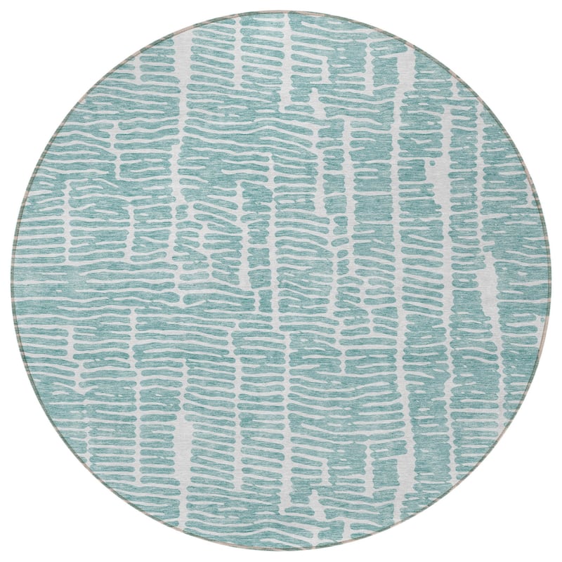 HomeRoots Abstract Transitional Rectangle Outdoor Rug