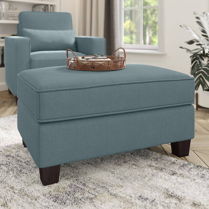 Bush Furniture Stockton Large Upholstered Storage Ottoman