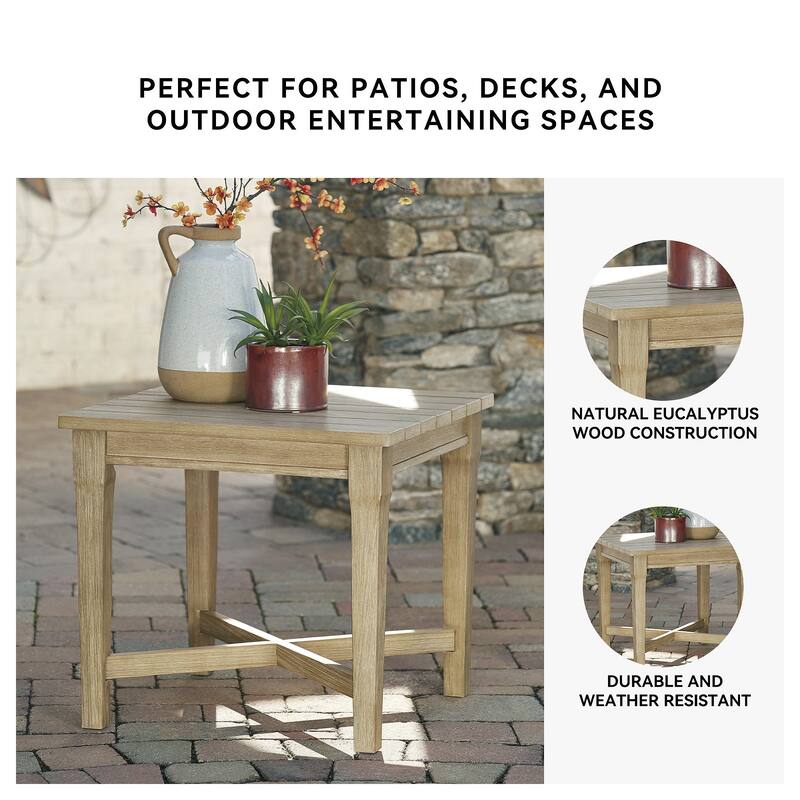 Silo Point Brown Square End Table