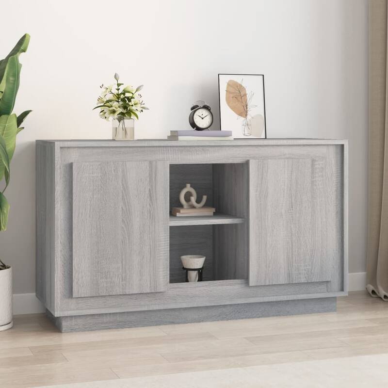 vidaXL Sideboard Engineered Wood 40.2 x 13.8 x 23.6 in Sideboard - Gray sonoma