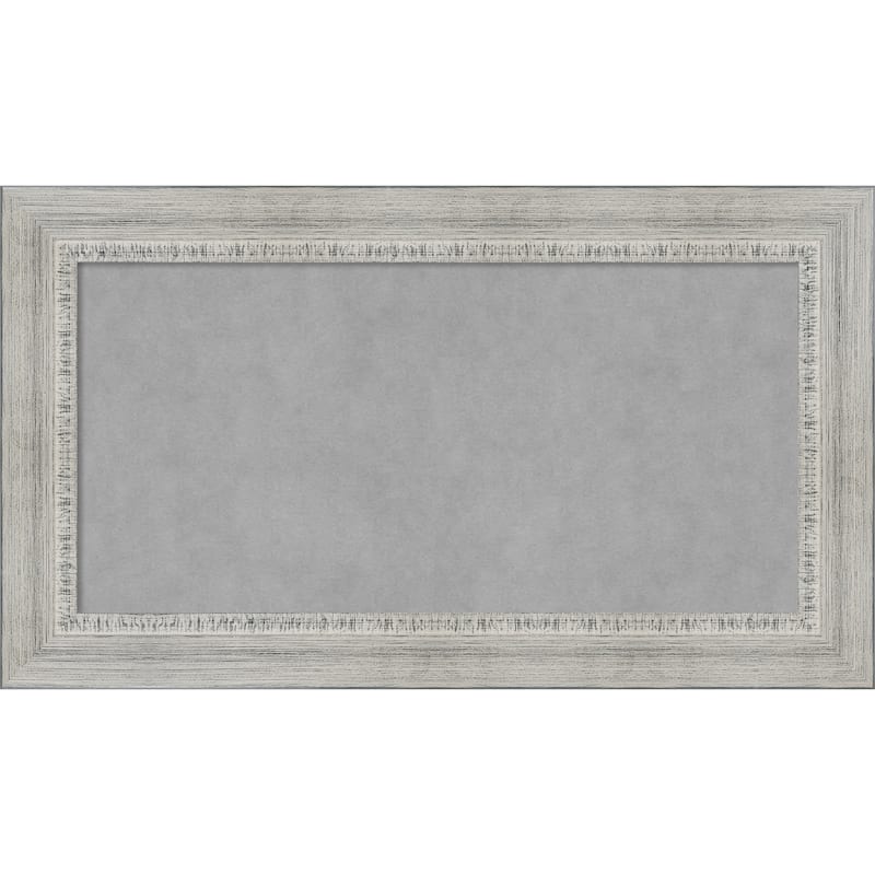 Amanti Art Rustic White Wash Framed Magnetic Board