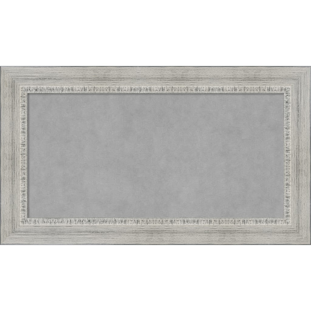 Amanti Art Rustic White Wash Framed Magnetic Board