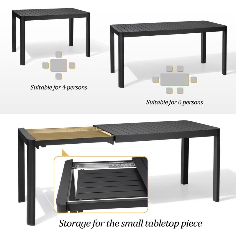 Pellebant Outdoor 5/7-Piece Patio Dining Furniture Set - N/A