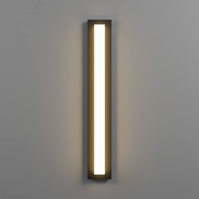 Aluminum LED Outdoor Wall Sconce Rectangle Wall Mounted Lights