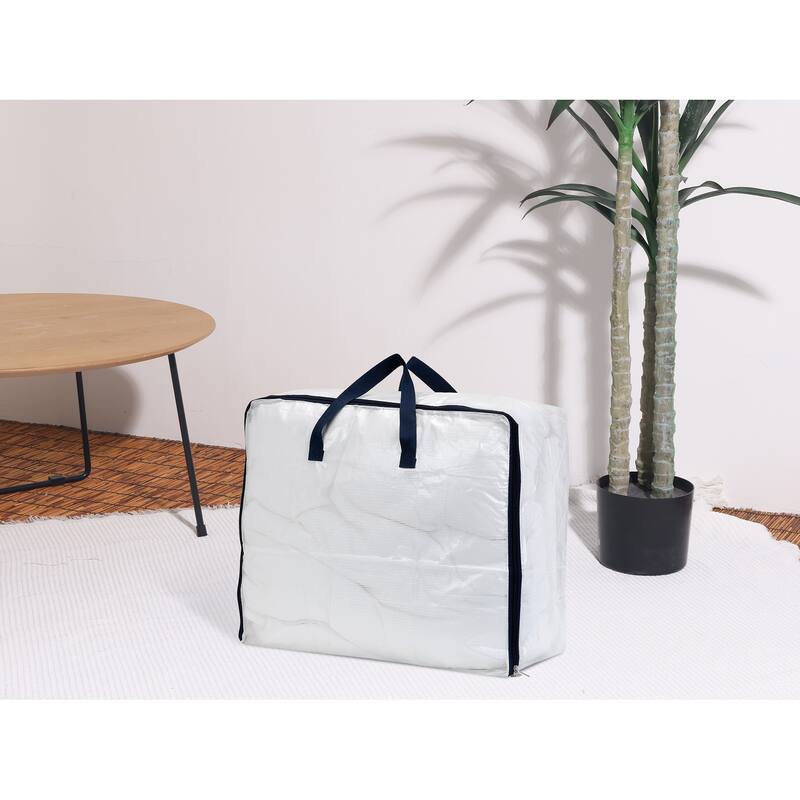 1 Pack Clothes Storage Bags with Handles, Moving Bags for Organizing Clothing, Comforters, Closet Organizers 23.5*19.5*10in
