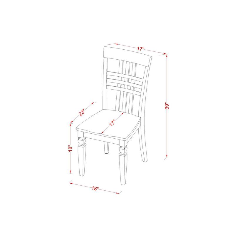 HomeStock 7-Piece Linen White Finish Solid Wood Top Dining Table with 6 Chairs with Lattice Back