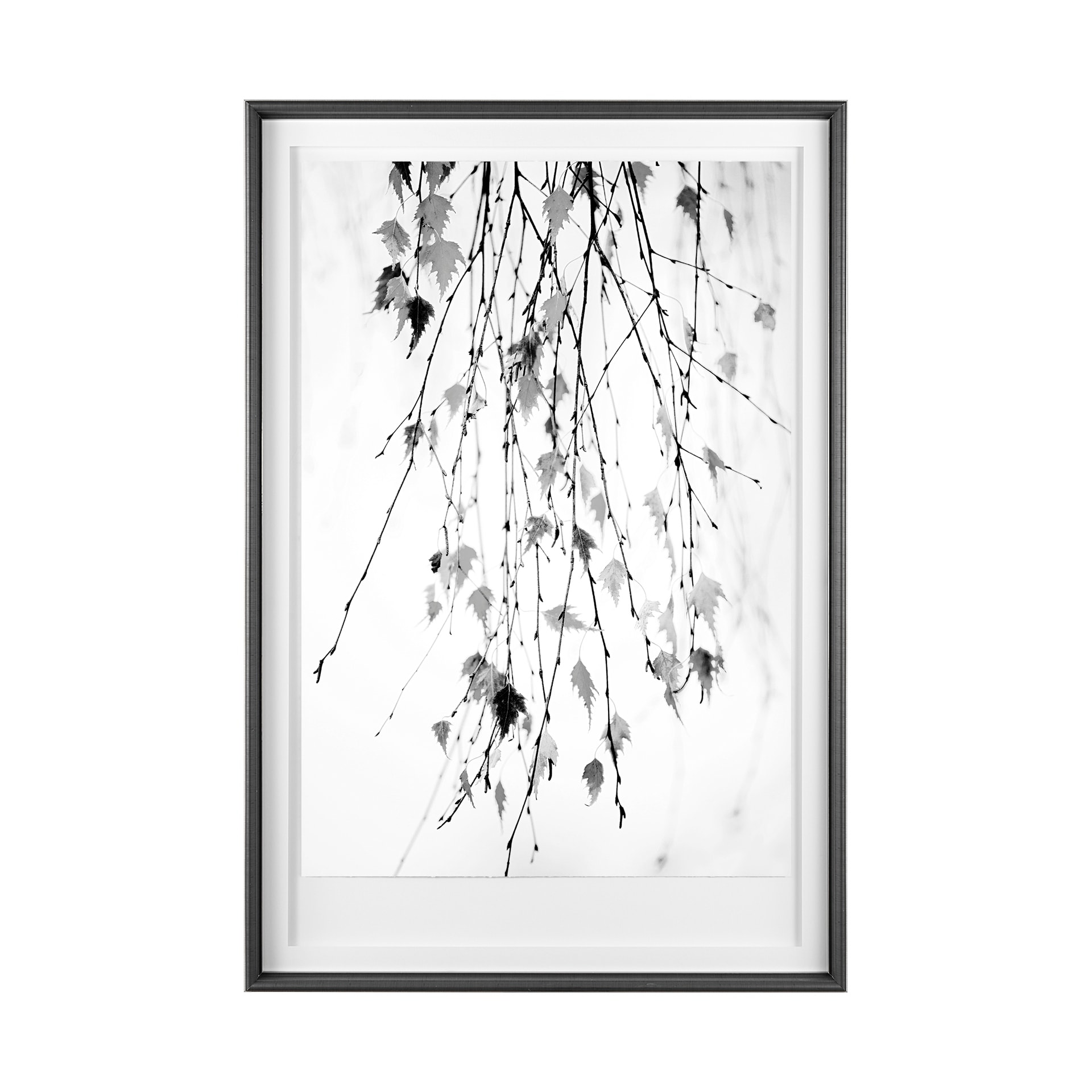 Hanging by Rebecca Cozart a Hand Embellished Textured Framed Art Print Matted under Glass