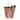 Achla Designs Traditional Galvanized Steel Round Small Pellet Bucket w/Handles, 14 Inch Tall, Copper