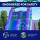 preview thumbnail 4 of 10, HeroKiddo 25 ft. Tropical Commercial Grade Inflatable Water Slide with Attached Pool, Kids Outdoor Fun Slide House, No Blower
