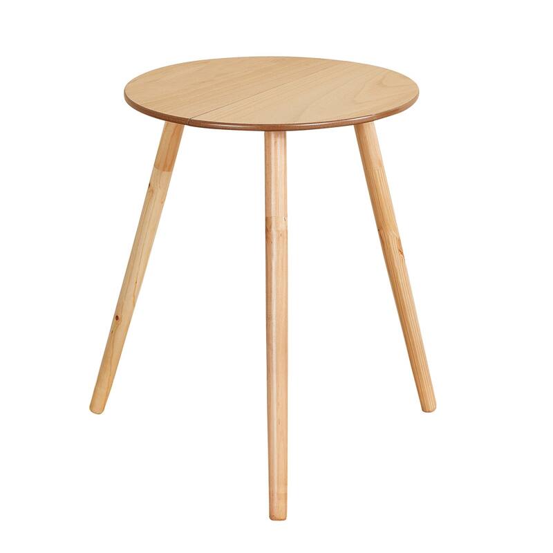 20-Inch Decorative Round Wooden Side Accent Table - NO SIZE