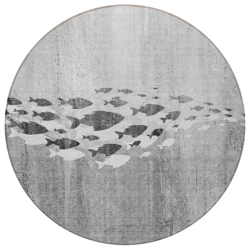 HomeRoots Nautical Transitional Rectangle Outdoor Rug