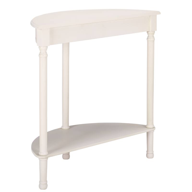 SAFAVIEH Veva Half Moon Console Table - 28" W x 11.8" L x 28" H - 28"W x 12"D x 28"H