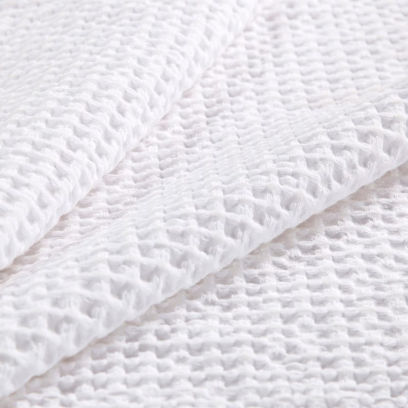 HiEnd Accents Stonewashed Cotton Waffle Weave Traditional Bedding 3 Piece Duvet Cover Set