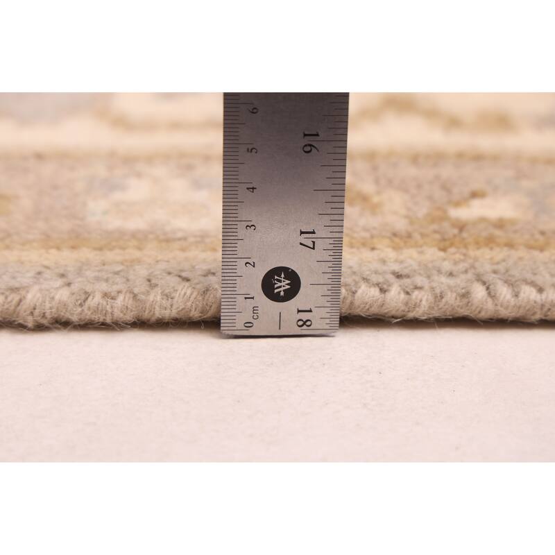 ECARPETGALLERY Hand-knotted Royal Oushak Light Grey Wool Rug - 7'11 x 10'0