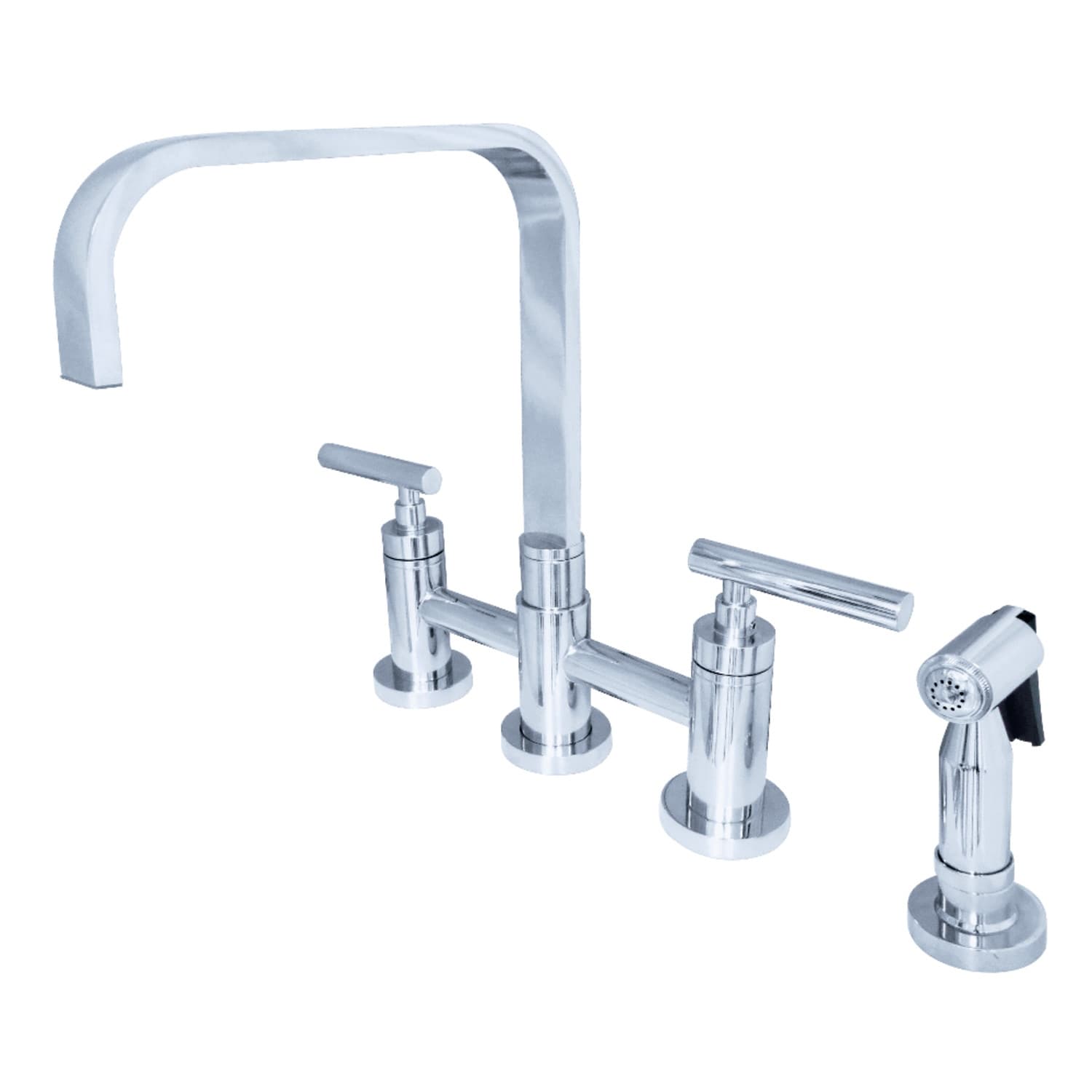 Manhattan Bridge Kitchen Faucet with Brass Spray