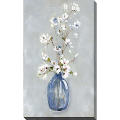 "Cottage Blooming I (Vertical)" by Sally Swatland Print on Canvas