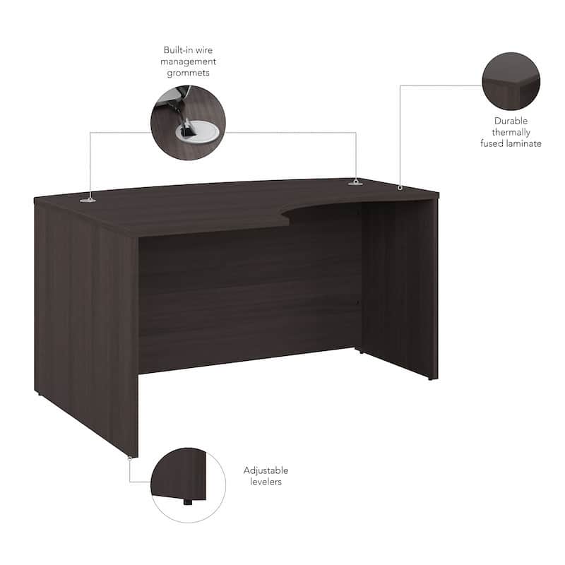 Studio C 60W Left Handed L-Bow Desk Shell by Bush Business Furniture