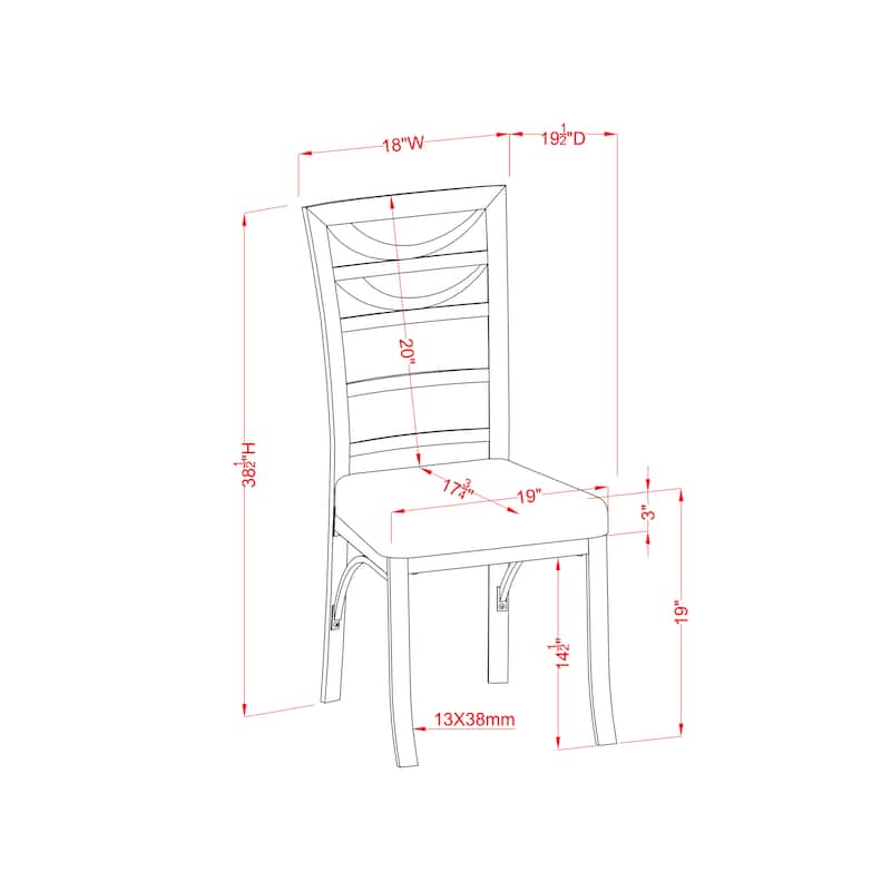 Caia Modern Silver Metal Dining Chairs (Set of 2) by Furniture of America