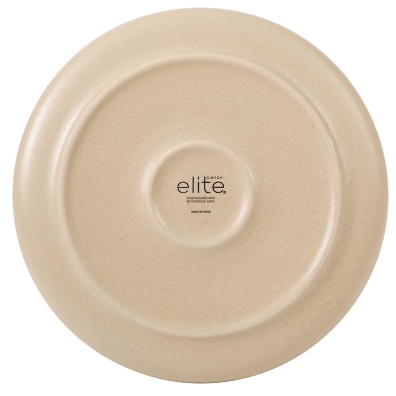 Gibson Elite Manila Bay 16-Piece & 12-Piece Stoneware Reactive Glaze Modern Artisan Dinnerware Set, Service for 4