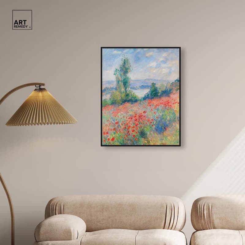 Blanket of Poppies I Canvas by Art Remedy