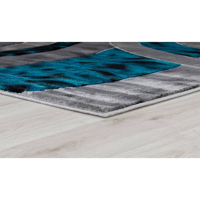 Orelsi Collection Abstract Area Rug