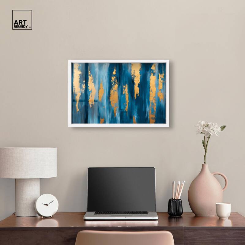 Dark Texture Golden Touch II Shadowbox by Art Remedy
