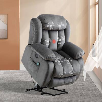 Heavy Duty Large Power Lift Recliner with Massage and Heating for Elderly
