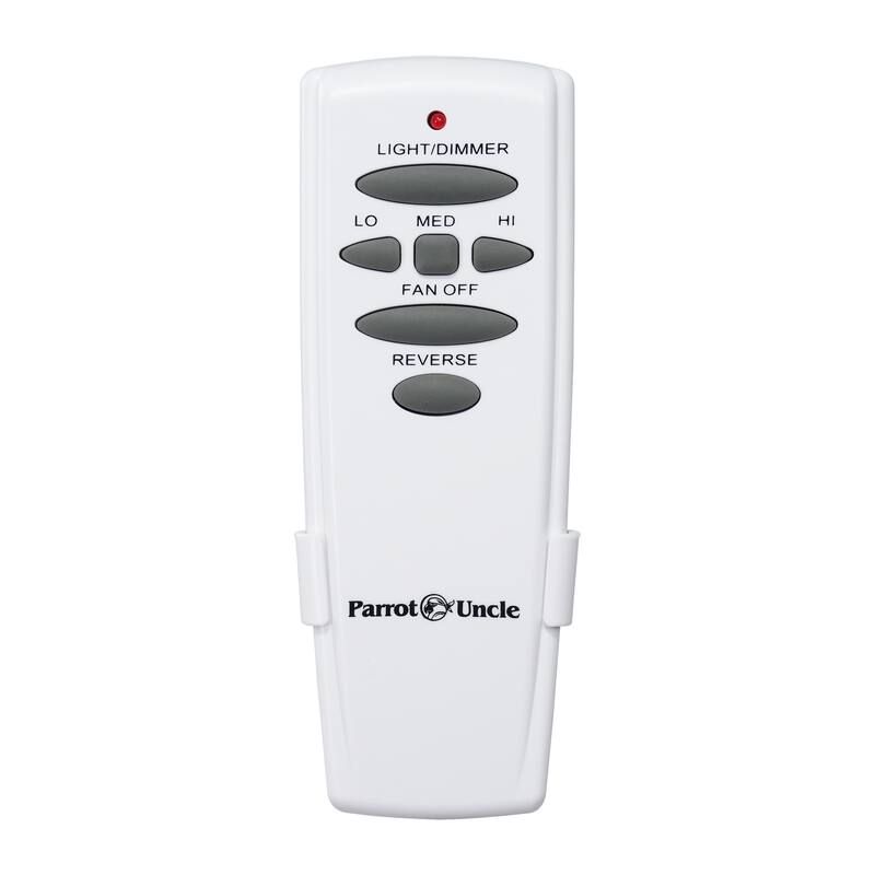 White 3-Speed Universal Ceiling Fan Remote Control with Wall Holder