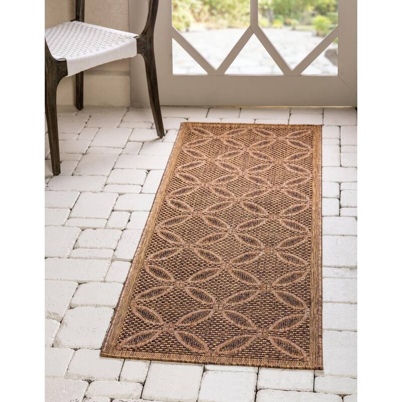 Outdoor Khence Collection Area Rug - Light Brown - 2'2"x6'