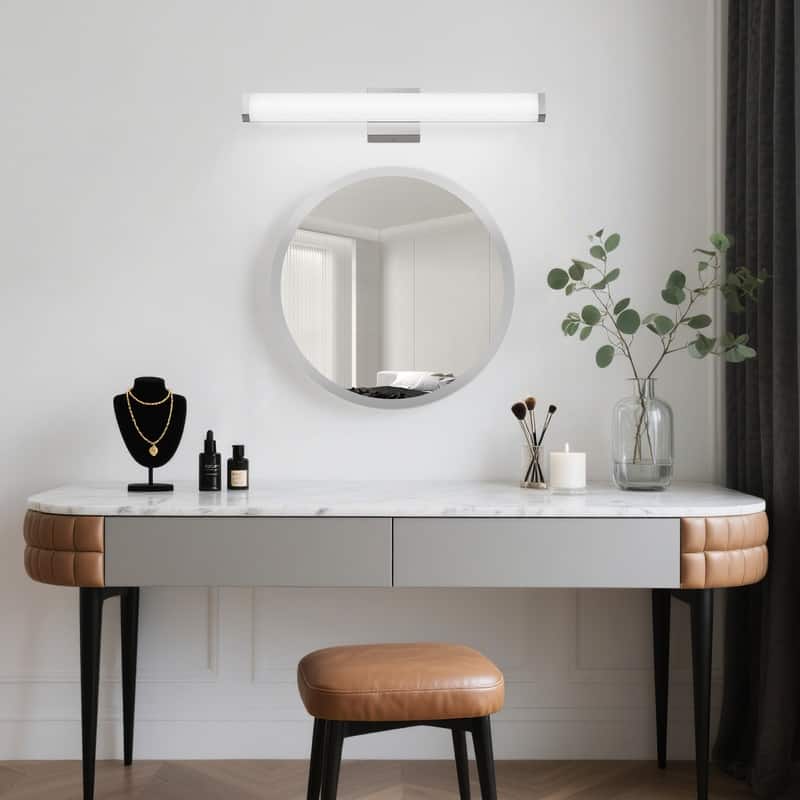 Dimmable LED Bath Bar, Modern Square Bathroom Vanity Light For Mirror