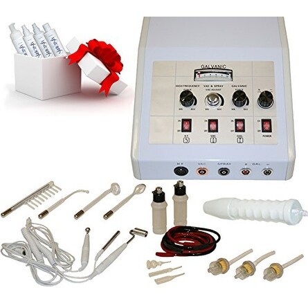 LCL Beauty 4-in-1 Multifunction Facial Machine: Galvanic, High Frequency, Vacuum Extractor, Diffuser