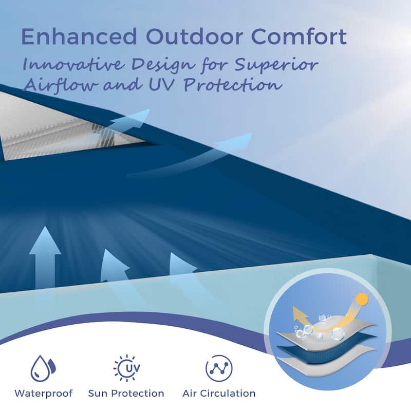 10' x 10' Pop Up Outdoor Canopy Tent Commercial Instant Reinforce Canopies with Wheel Carry Bag & Storage Pocket