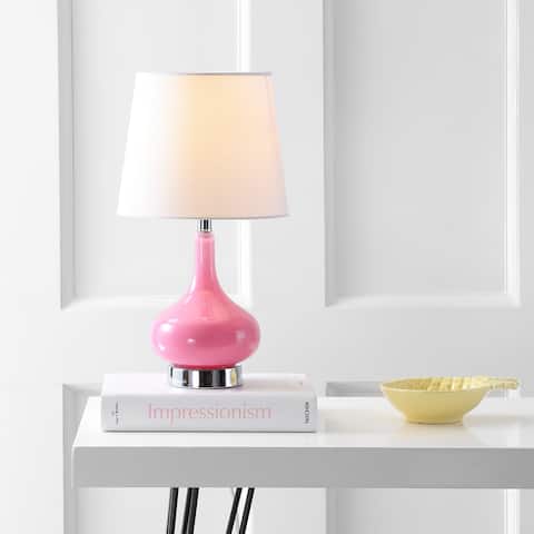 SAFAVIEH Kids Lighting 18-inch Amy Pink Mini Table Lamp - 9"x9"x17.5"
