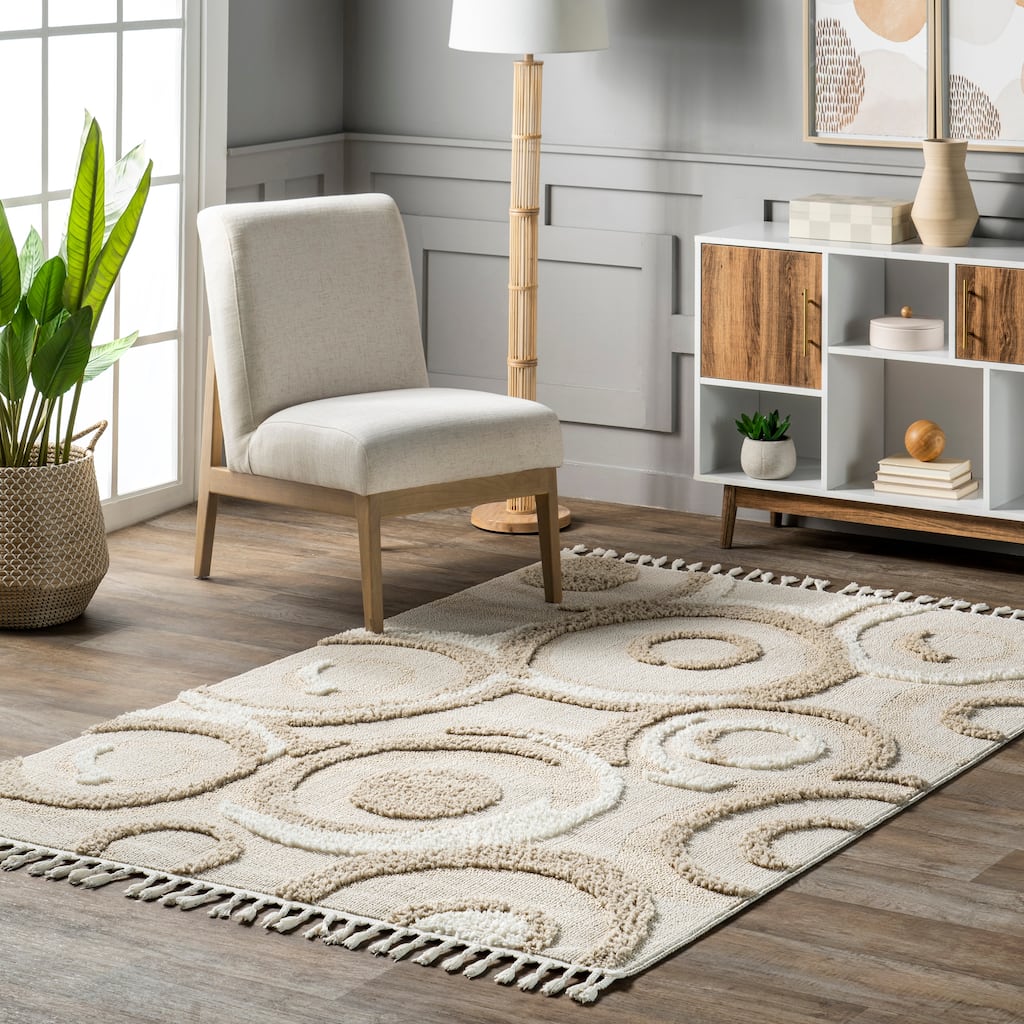 Nuloom Leena Intertwined Circles High/low Area Rug