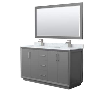 Wyndham Collection WCF414160D-NAT-UNSM58 Strada 60" Free Standing